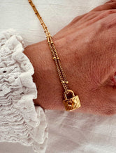 Load image into Gallery viewer, 18k gold plated heart locket necklace with thin ball chain