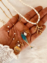 Load image into Gallery viewer, Bernat Jewelry FAUZIA necklace layered with elegant coastal jewellery.
