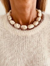 Load image into Gallery viewer, Luxury ivory resin necklace for women.