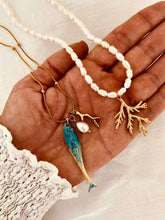 Load image into Gallery viewer, Coastal-inspired pearl necklace perfect for elegant summer outfits.