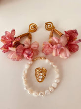 Load image into Gallery viewer, Floral statement earrings inspired by Mediterranean gardens.