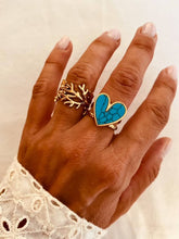 Load image into Gallery viewer, Mediterranean-inspired heart ring for women.