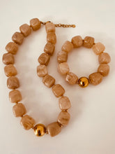 Load image into Gallery viewer, Multicolor bead bracelet styled with outfit demonstrating playful elegant everyday jewelry style