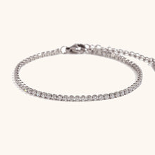 Load image into Gallery viewer, Close-up of AAA zircon stones showcasing brilliance and refined craftsmanship