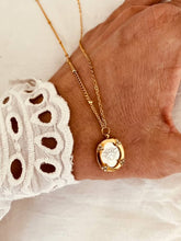 Load image into Gallery viewer, BEE - Zircon Bee Shell Pendant Necklace
