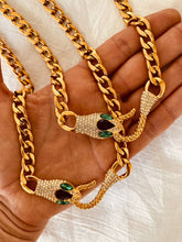 Load image into Gallery viewer, bold stainless steel snake chain necklace