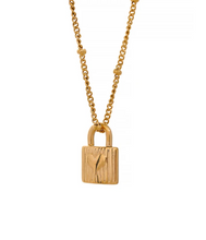 Load image into Gallery viewer, delicate gold locket necklace with elegant minimalist design