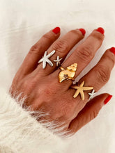 Load image into Gallery viewer, HALLEE - Adjustable stainless steel starfish summer ring