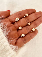 Load image into Gallery viewer, NAOKI - Trendy Star Heart Flower Earrings Set