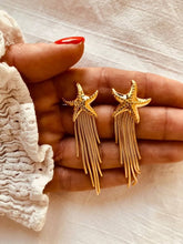 Load image into Gallery viewer, SARAI - Starfish Tassel Dangle Earrings