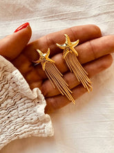 Load image into Gallery viewer, SARAI - Starfish Tassel Dangle Earrings