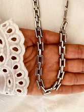 Load image into Gallery viewer, silver chunky link chain necklace