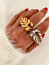 Load image into Gallery viewer, siya-leaf-statement-ring-with-sculptural-nature-inspired-design