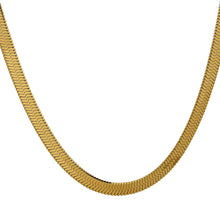 Load image into Gallery viewer, snake chain necklace smooth texture close up