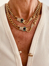 Load image into Gallery viewer, snake chain necklace worn on model