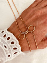 Load image into Gallery viewer, SUSAN - Snake Chain Necklace with Bowknot