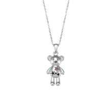 Load image into Gallery viewer, teddy bear necklace flat lay