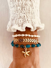 Load image into Gallery viewer, Handmade turquoise bracelet inspired by Mediterranean beach style