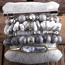 Učitaj sliku u preglednik galerije, RH Fashion Boho Natural Beaded Bracelet Sets & 6pc Stack Bracelet Set For Bohemian Jewelry DropShip