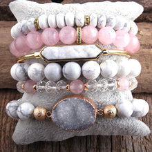 Učitaj sliku u preglednik galerije, RH Fashion Boho Natural Beaded Bracelet Sets & 6pc Stack Bracelet Set For Bohemian Jewelry DropShip