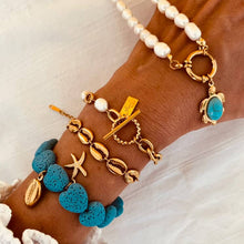 Load image into Gallery viewer, ALICE bracelet by Bernat Jewelry styled with matching ocean jewellery.
