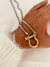 Load image into Gallery viewer, Elegant mixed metal necklace.

