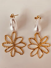 Load image into Gallery viewer, Close-up of irregular artificial pearl showcasing unique shape and elegant statement jewelry craftsmanship
