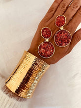 Učitaj sliku u preglednik galerije, Luxury wide gold cuff bracelet.
