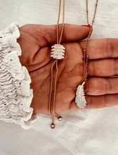 Load image into Gallery viewer, lobster clasp detail on adjustable rose gold necklace
