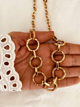 Load image into Gallery viewer, Chunky chain necklace with oversized stainless steel links and bold modern design
