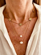 Load image into Gallery viewer, Delicate gold necklace paired with casual outfit showing effortless everyday styling
