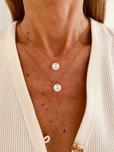 Load image into Gallery viewer, Elegant gold necklace with shell initial charm
