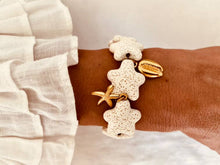 Load image into Gallery viewer, Florence starfish bracelet styled for a Mediterranean summer look
