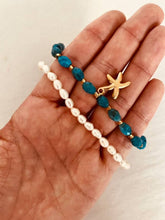 Load image into Gallery viewer, Elegant turquoise summer bracelet worn on wrist
