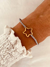 Load image into Gallery viewer, Colourful friendship bracelet available with heart star or butterfly charm options
