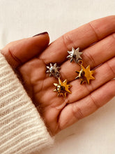 Učitaj sliku u preglednik galerije, Minimalist sun pendant stud earrings lightweight everyday jewelry for women
