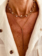 Load image into Gallery viewer, NOUR - Gold Pearl Hollow Choker Necklace
