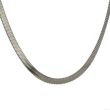 Load image into Gallery viewer, silver snake chain necklace minimalist style
