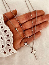 Load image into Gallery viewer, TERESA - Layered Cross Necklace
