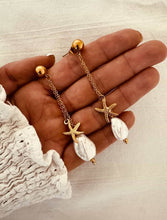 Load image into Gallery viewer, Sophisticated gold earrings with coastal charm details
