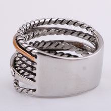 Učitaj sliku u preglednik galerije, Luxury women's Designer rings unique jewelry one row gold-color pave setting one row Crystal Accessories Big ring

