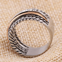 Učitaj sliku u preglednik galerije, Luxury women's Designer rings unique jewelry one row gold-color pave setting one row Crystal Accessories Big ring
